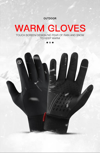 Cycling Gloves Black Women Autumn Winter Warm Touchscreen Nonslip Gloves Motorcycle Gloves Men Outdoor Sports Running