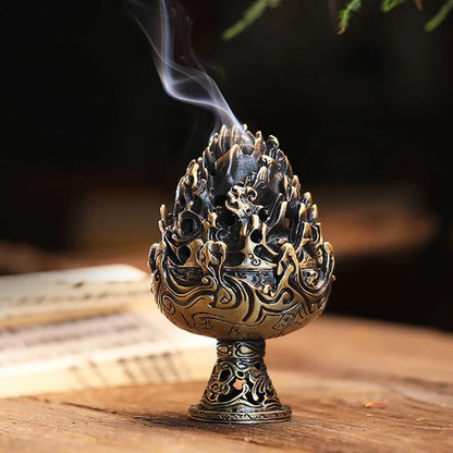 Mini Boshan Pan Incense Burner DIY Household Indoor Tower Incense Burner Zen Incense Burner Tea Ceremony Decoration Ornaments