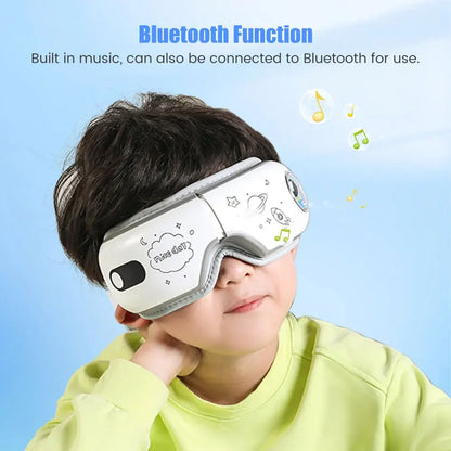 Eye Massager 6D Smart Airbag Vibration Bluetooth Eye Care Instrument Hot Compress Bluetooth Eye Massage Glasses Fatigue Pouch